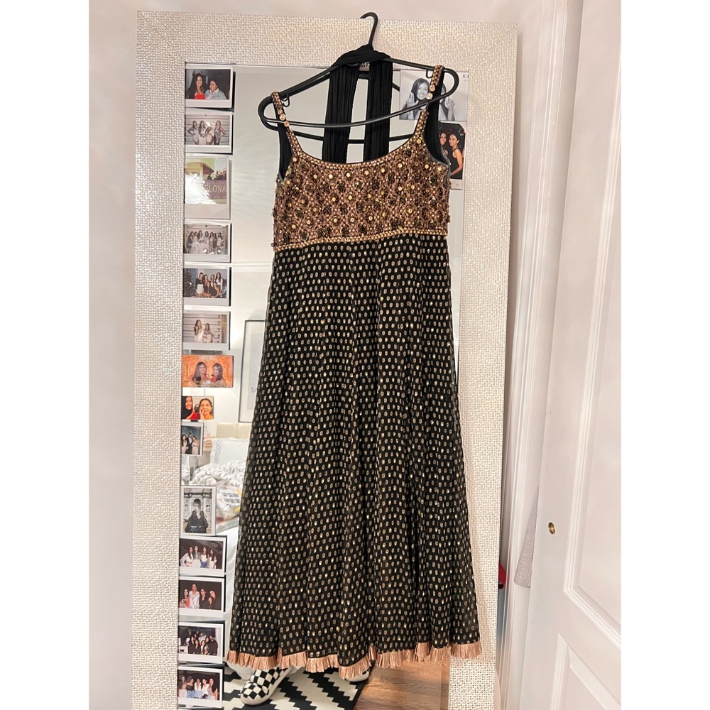 Punjabi Indian Anarkali Black Suit Size Small